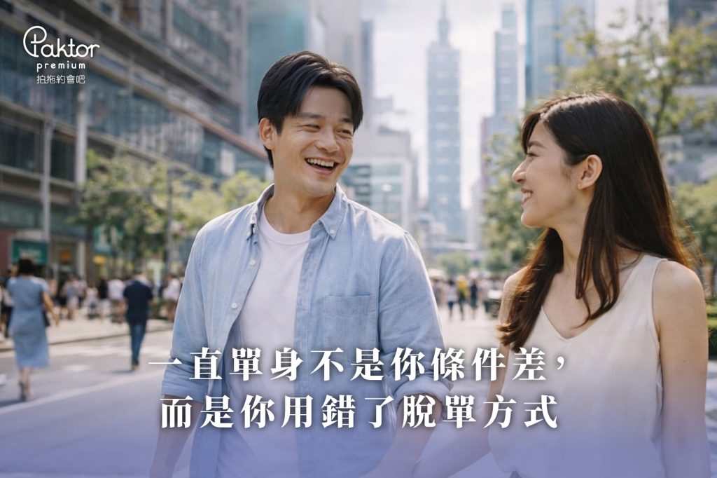 一直單身不是你條件差，而是你用錯了脫單的方式！